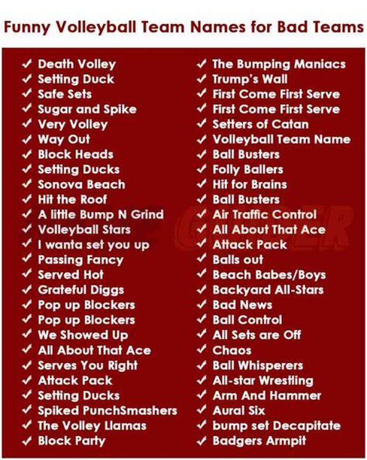 400+ Good Volleyball Team Name Ideas (2023) Name Guider