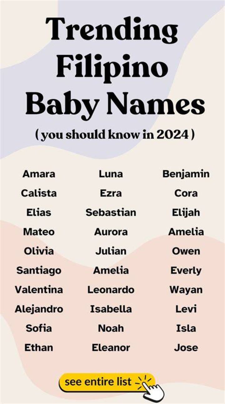 50 Filipino Baby Names Philippines Mommy Family Blog