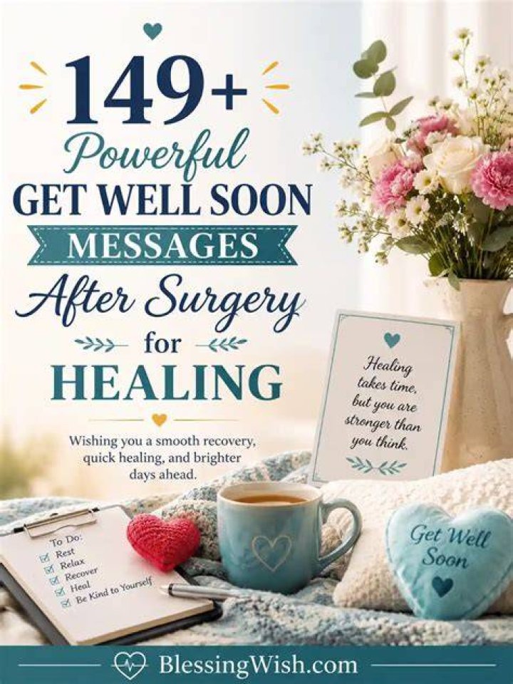 50 Get Well Soon After Surgery Messages For A Quick Recovery Poems