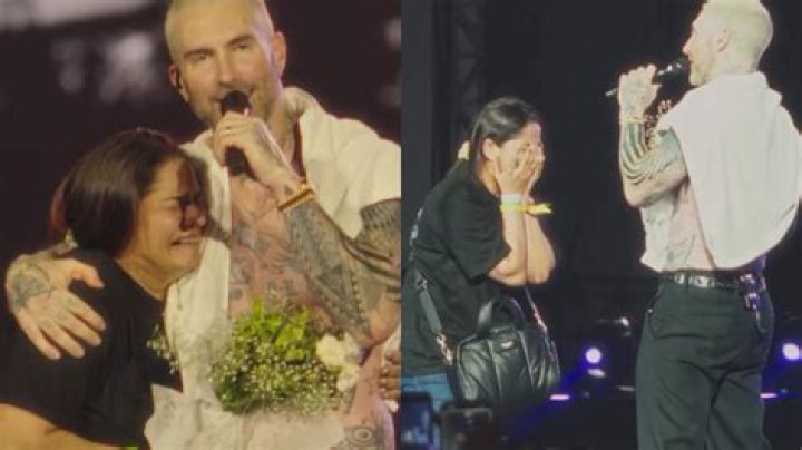 Adam Levine Helps Fan With Panic Attack Time
