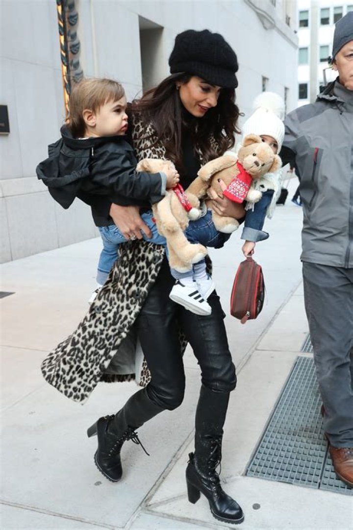 And Amal Clooney With Twins