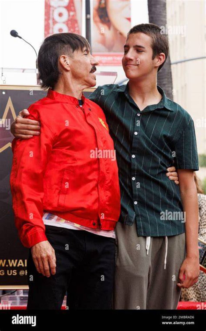 Anthony kiedis and everly bear kiedis Banque de photographies et d