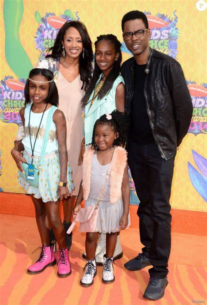 Chris Rock en famille lors des Nickelodeon's 27th Annual Kids' Choice