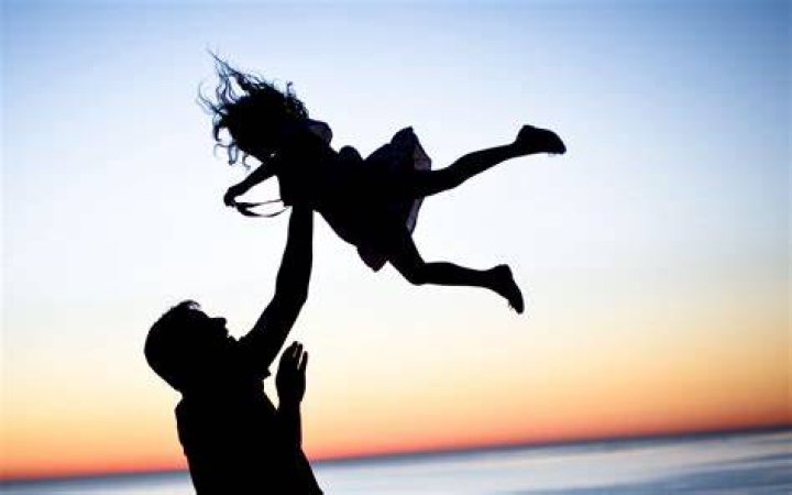 Father And Daughter On Screen