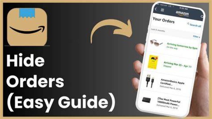 Hiding Amazon Orders On App
