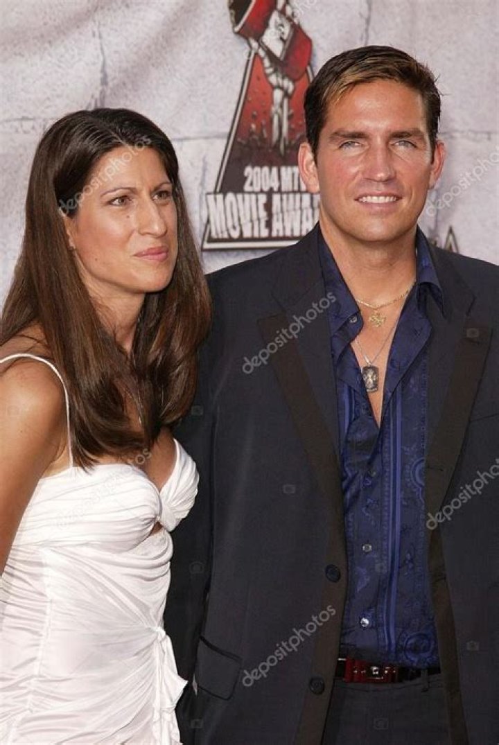 James Caviezel and his wife Kerri at the official showing of Jim