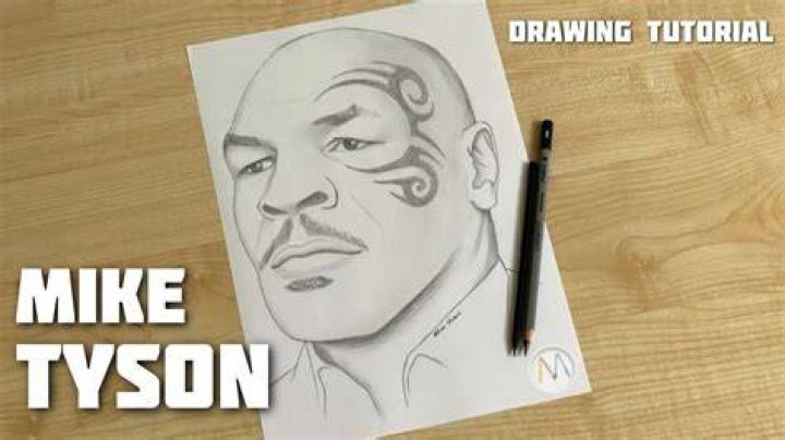 My drawing of Mike Tyson, drawn in charcoal and graphite, 19”x24”, 2021