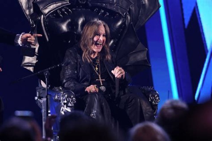 Ozzy Osbourne singer with his children Aimee Kelly and Jack Stock Photo